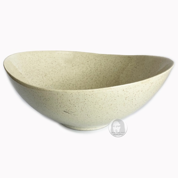 60s Large Salad Bowl Serving Dish Atomic Space Age Design By Red Wing USA - Picture 1 of 12